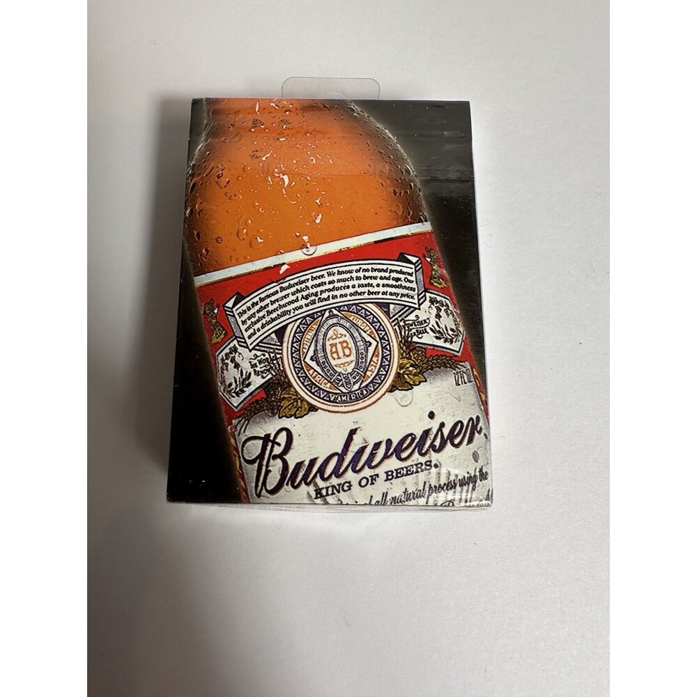 Vintage Budweiser Beer Playing Cards In Original Sealed Packaging